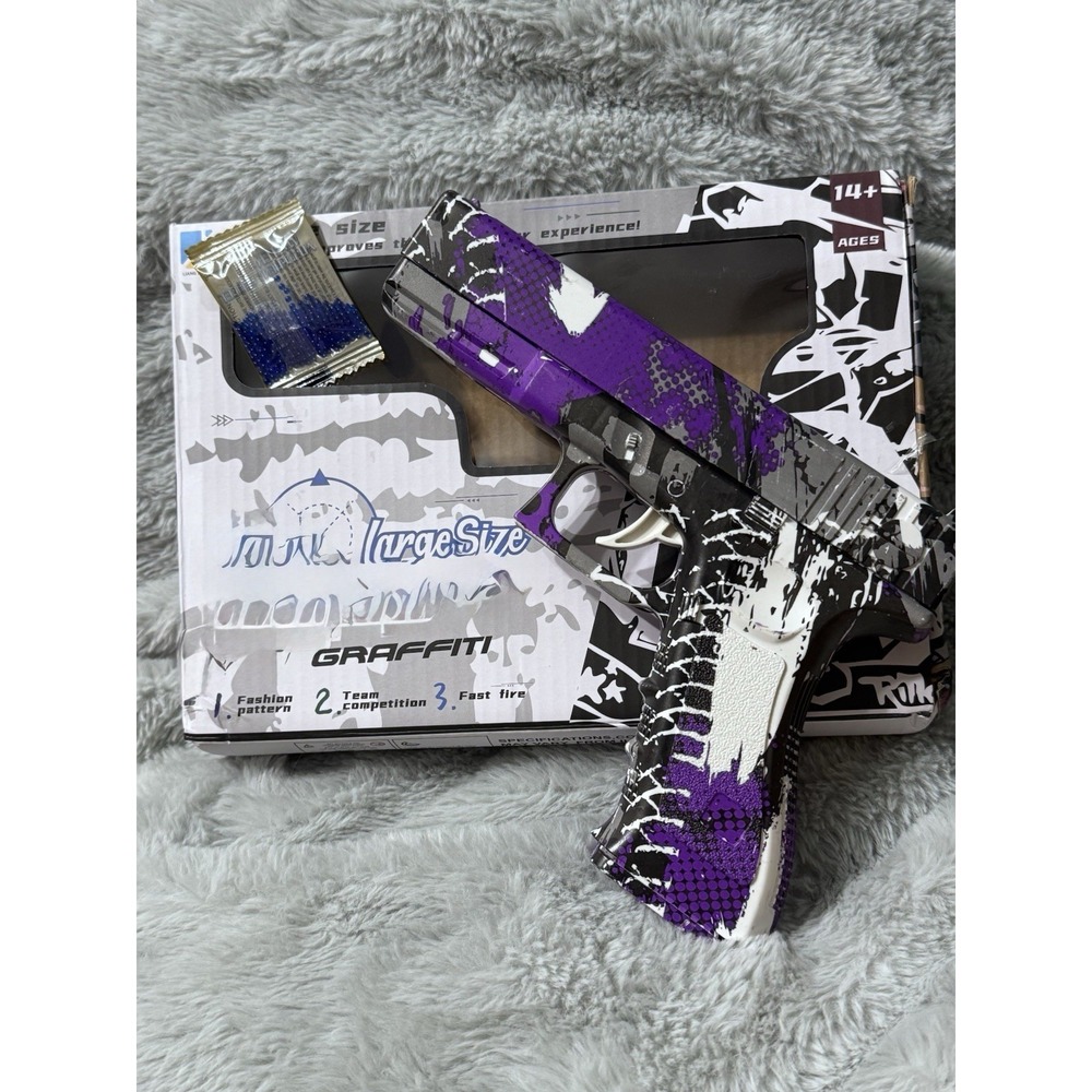 Large Size Toy Graffiti Gel Blaster Non-Toxic Water Ball NEW +500 Gel Balls